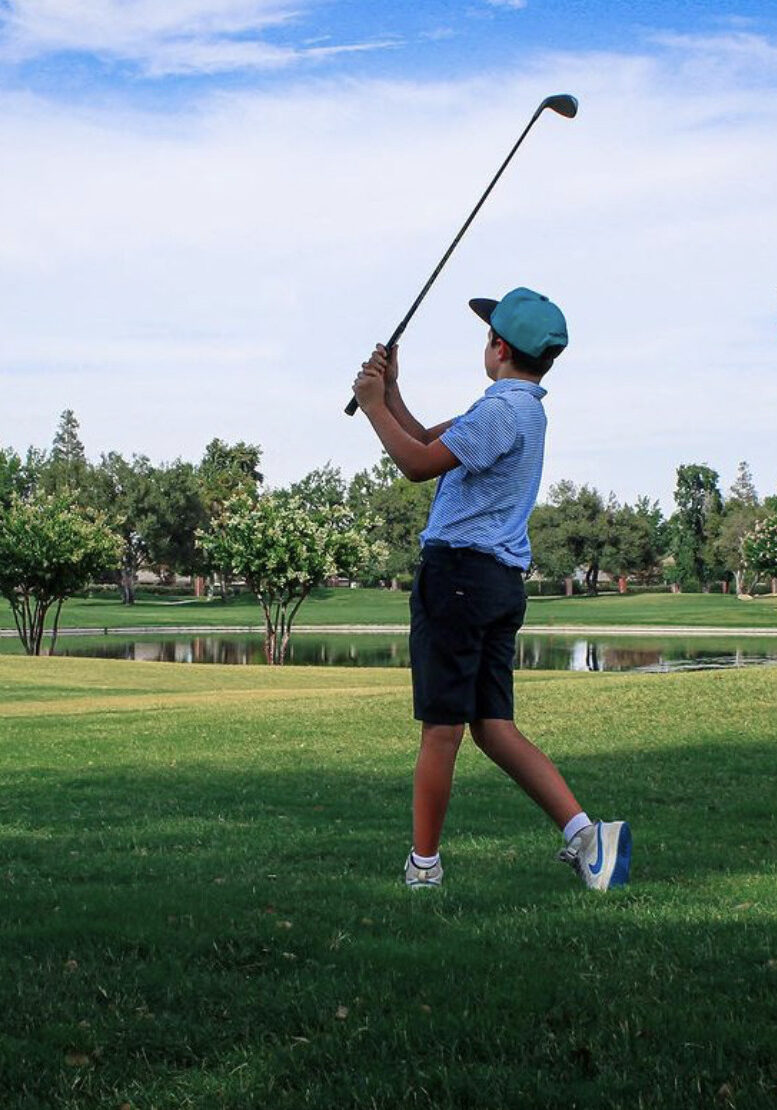 Kid Golfing
